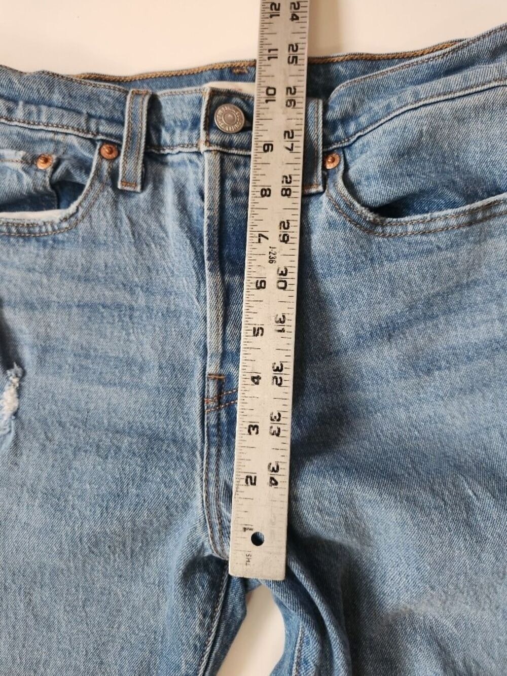 Levi's Jeans Wedgie Icon Fit Ankle Jeans - High Rise - Size 28 Premium Cotton - Picture 7 of 16